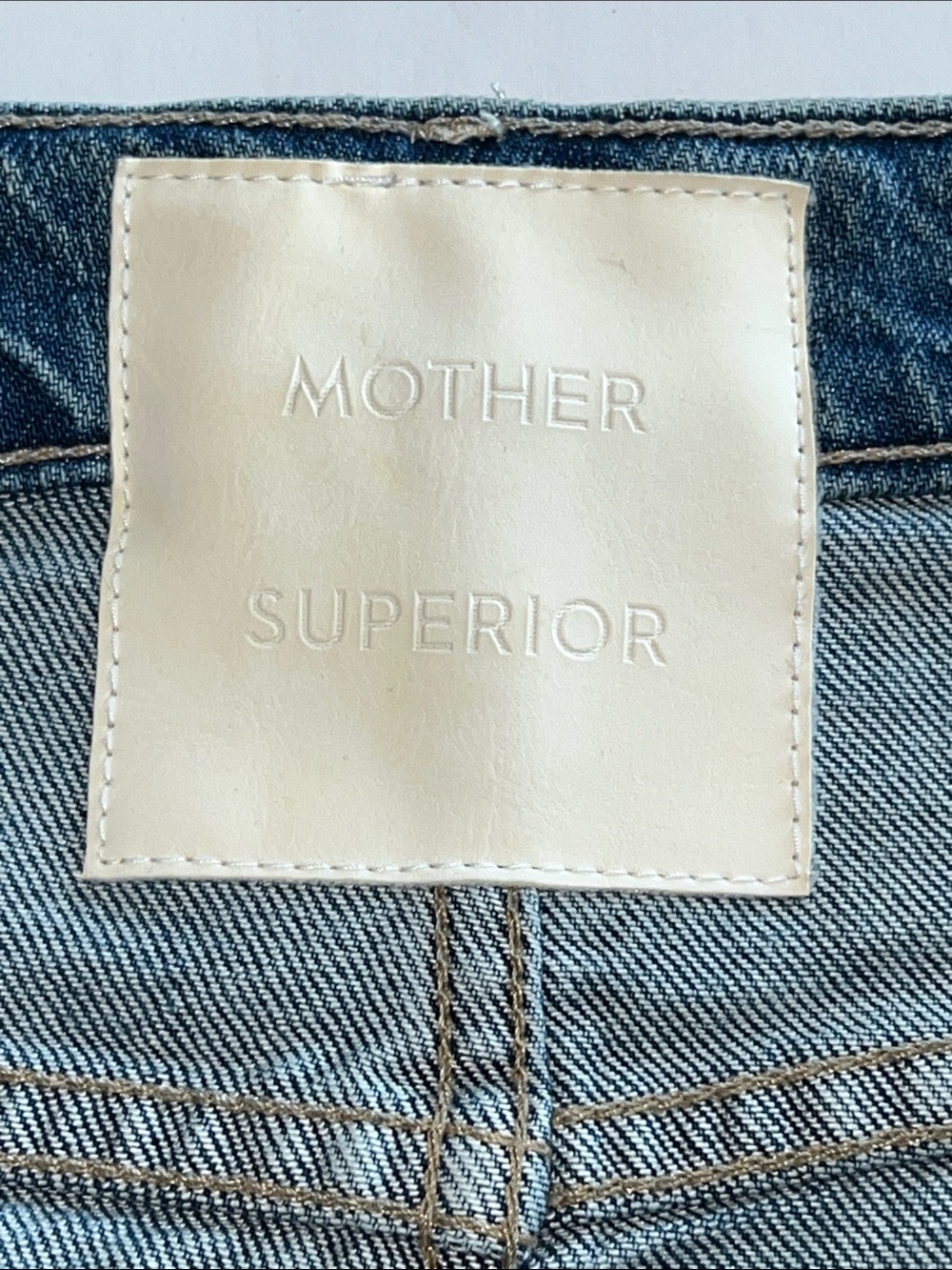 Mother Denim The Split Second Midi Jean Skirt in “Strike a Pose” 28 nwt - Picture 13 of 17